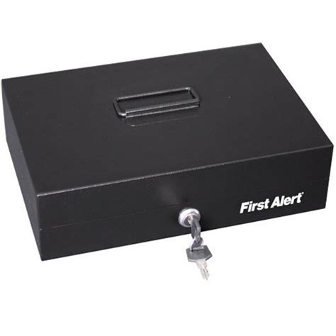 first alert steel cash box fats3026f|First Alert 3026F Black Cash Box With Money Tray.